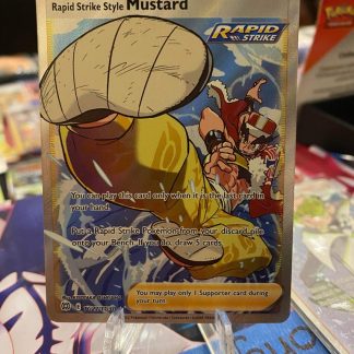 2022 Pokemon Rapid Strike Style Mustard Supporter TG27 of TG30 Mint