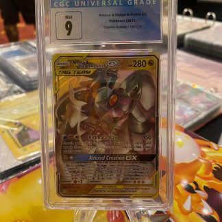 2019 Pokemon Arceus & Dialga & Palkia Gx Cosmic Eclipse 156 of 236 CGC 9 Mint