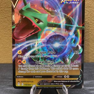 2021 Pokemon Rayquaza V Evolving Skies Full Art Holo 110 of 203 Mint
