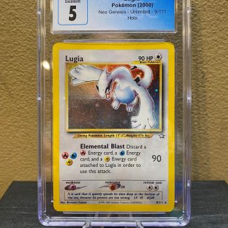 2000 Pokemon Lugia Neo Genesis Unlimited #9 Holo CGC 5 Excellent