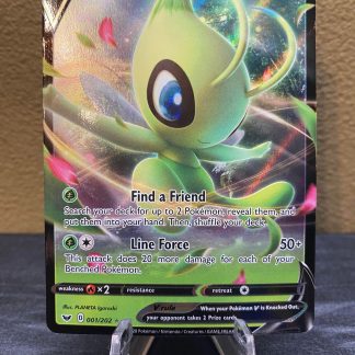 2020 Pokemon Celebi V SWSH Full Art Holo 001 Of 202 Near Mint