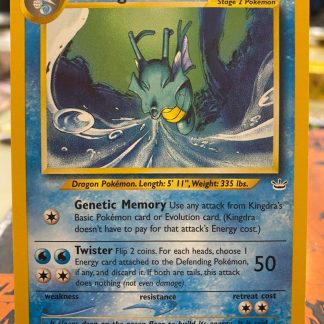 2001 Pokemon Kingdra Neo Revelation None Holo 19 of 64 Mint