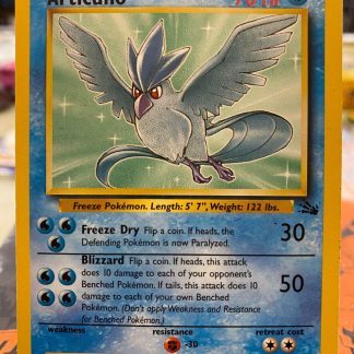 1999 Pokemon Articuno Fossil Set Unlimited None Holo 17 of 62 Moderately Played