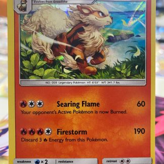2017 Pokemon Arcanine Sun & Moon Holo 22 of 149 Mint