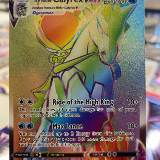 2021 Pokemon Ice Rider Calyrex Vmax Chilling Reign Full Art Holo 202 of 198 Mint