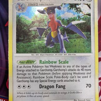 2007 Pokemon Garchomp D & P Mysterious Treasures Holo 9 of 123 Moderate Played