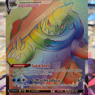 2020 Pokemon Drednaw Vmax SWSH Champions Path Full Art Holo 075 Of 073 Near Mint