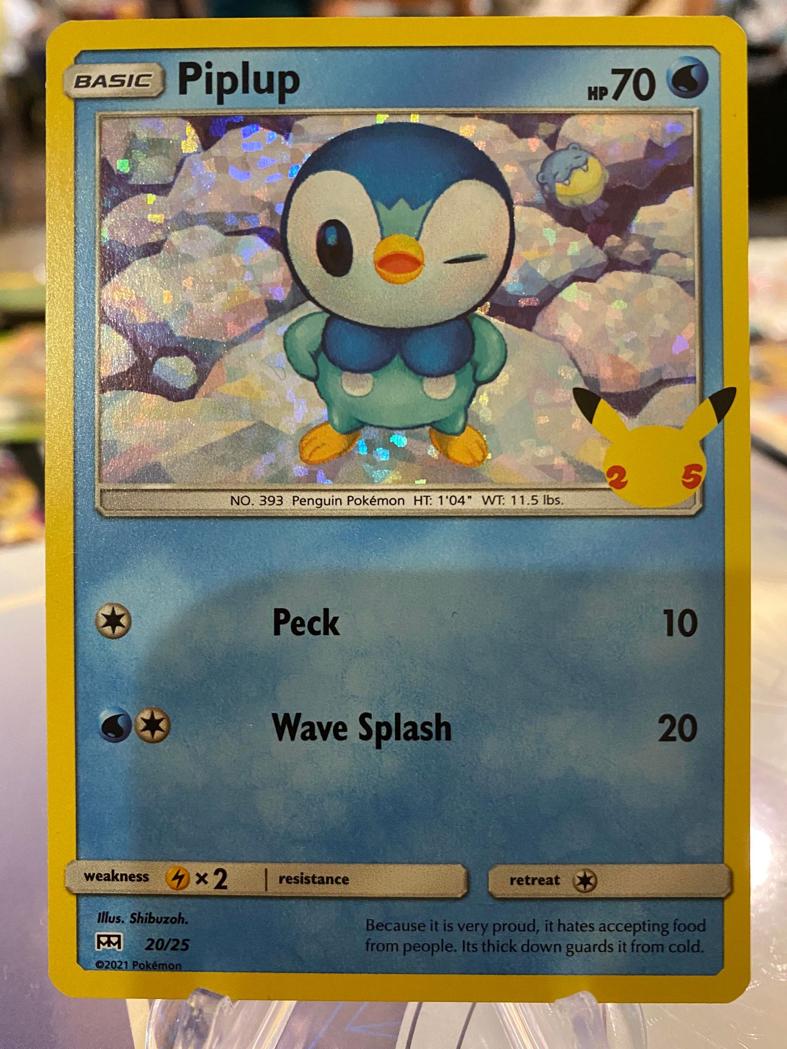 2021 Pokemon Piplup McDonald's Collection Holo 20 of 25 Mint - Jwong ...