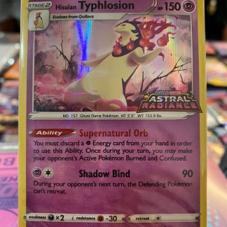 2022 Pokemon Hisuian Typhlosion Astral Radiance Extras  Holo 052 of 189 Mint Sealed