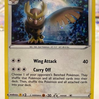 2020 Pokemon Noctowl Sword & Shield Black Star Promos SWSH027 Mint