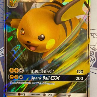 2019 Pokemon Raichu GX Black Star Promos Full Art Holo SM213 Mint