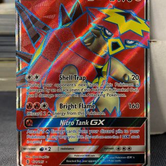 2017 Pokemon Turtonator GX Guardians Rising Full Art Holo 131 of 145 Mint