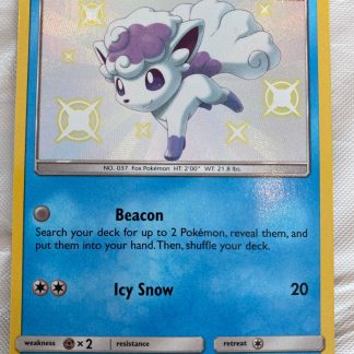 2019 Pokemon Alolan Vulpix Hidden Fates Holo SV8 of SV94 Mint