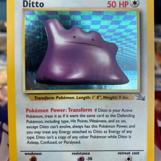 1999 Pokemon Ditto Fossil Holo 3 of 62 Lightly Played