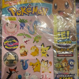 2022 Polish Pokemon Magazine Eevee Cover With Sword & Shield Brilliant Stars 3 Card Booster Pack Sealed