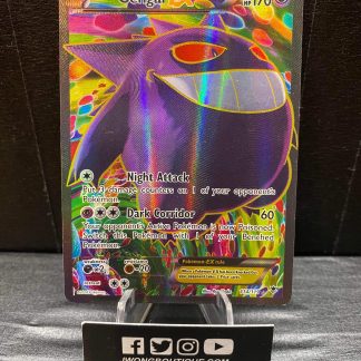 2014 Pokemon Gengar EX Phantom Forces Full Art 114 of 119 Holo Moderately Played