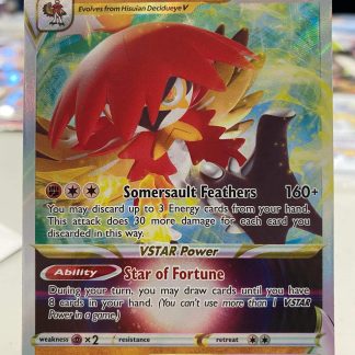 2022 Pokemon Hisuian Decidueye Vstar Astral Radiance 084 of 189 Holo Mint