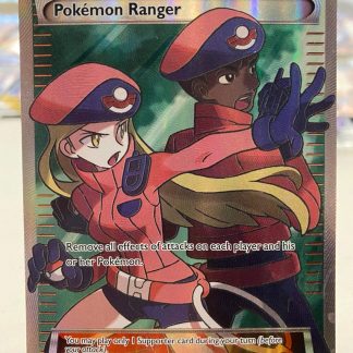 2016 Pokemon Supporter Pokemon Ranger Full Art XY Steam Siege 113 of 114 Near Mint