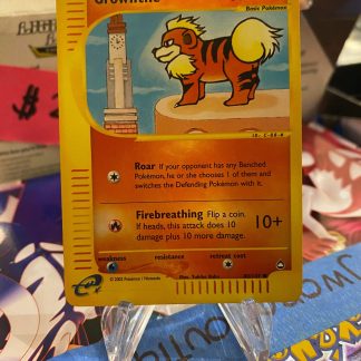 2002 Pokemon Growlithe Aquapolis eReader 80 of 147 Mint