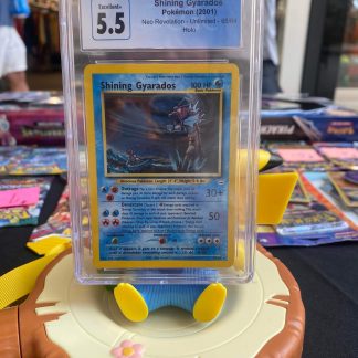 2001 Pokemon Shining Gyarados Neo Revelation Unlimited 65 of 54 Holo CGC 5.5 Excellent+