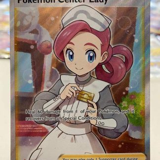 2020 Pokemon Supporter Pokemon Center Lady Full Art Vivid Voltage 185 of 185 Holo Mint