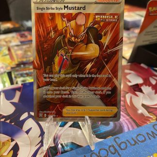 2021 Pokemon Single Strike Style Mustard Full Art Battle Styles 163 of 164 Mint