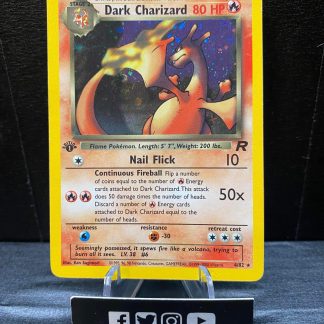 2000 1st Edition Pokemon Dark Charizard Team Rocket 4 of 82 Holo Lightly Played