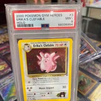 2000 Pokemon Erika;s Clefable Gym Heroes #3 Holo PSA 9 Mint