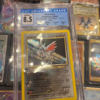 2000 1st Edition Pokemon Skarmory Neo Genesis 13 of 111 Holo CGC 8.5 Near Mint/Mint