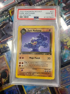 2000 1st Edition Pokemon Dark Machamp #27 PSA 10 Gem Mint