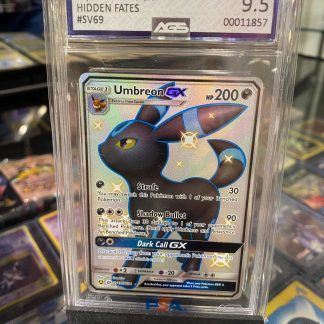 2019 Pokemon Umbreon GX Sun & Moon Hidden Fates #SV69 AGS 9.5 Mint+