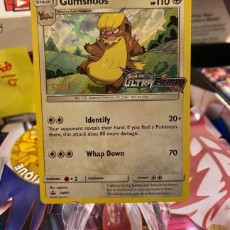 2018 Pokemon Gumshoos Sun & Moon Ultra Prism Staff Promo SM97 Holo Lightly Played