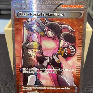 2016 Pokemon Team Rocket's Handiwork Supporter Full Art XY Fates Collide 124 of 124 Holo Mint