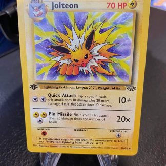 1999 Pokemon 1st Edition Jolteon Jungle Set 20 of 64 Lightly Played