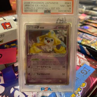 2006 1st Edition Japanese Pokemon Jirachi EX Miracle Crystal #041 PSA 8 Near Mint/Mint