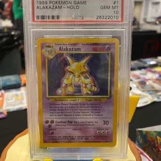 1999 Pokemon Alakazam Game #1 Holo PSA 10 Gem Mint