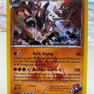 2015 Pokemon Team Magma's Aggron Double Crisis 14 of 34 Holo Moderately Played