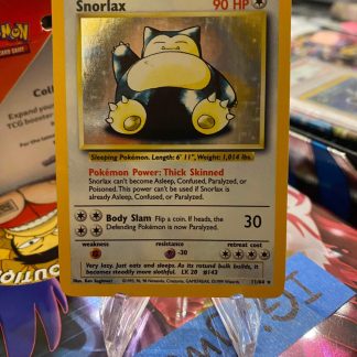 1999 Pokemon Snorlax Error Jungle 11 of 64 Holo Near Mint