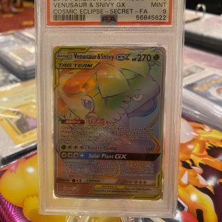 2019 Pokemon Venusaur & Snivy GX Sun & Moon #249 PSA 9 Mint