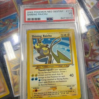 2002 Pokemon Shining Raichu Neo Destiny #111 PSA 3 Very Good