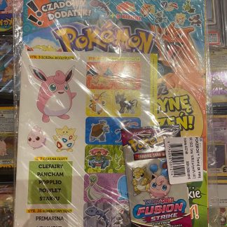 2022 Polish Pokemon Magazine Charizard & Flareon Cover With Sword & Shield fusion Strike 3 Card Booster Pack Sealed