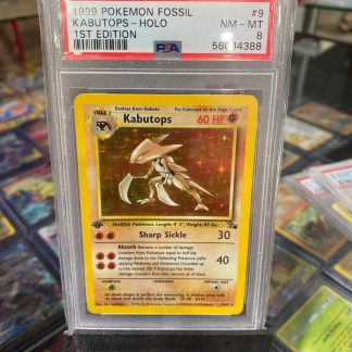 1999 1st Edition Pokemon Kabutops Fossil #9 Holo PSA 8 Near Mint/Mint