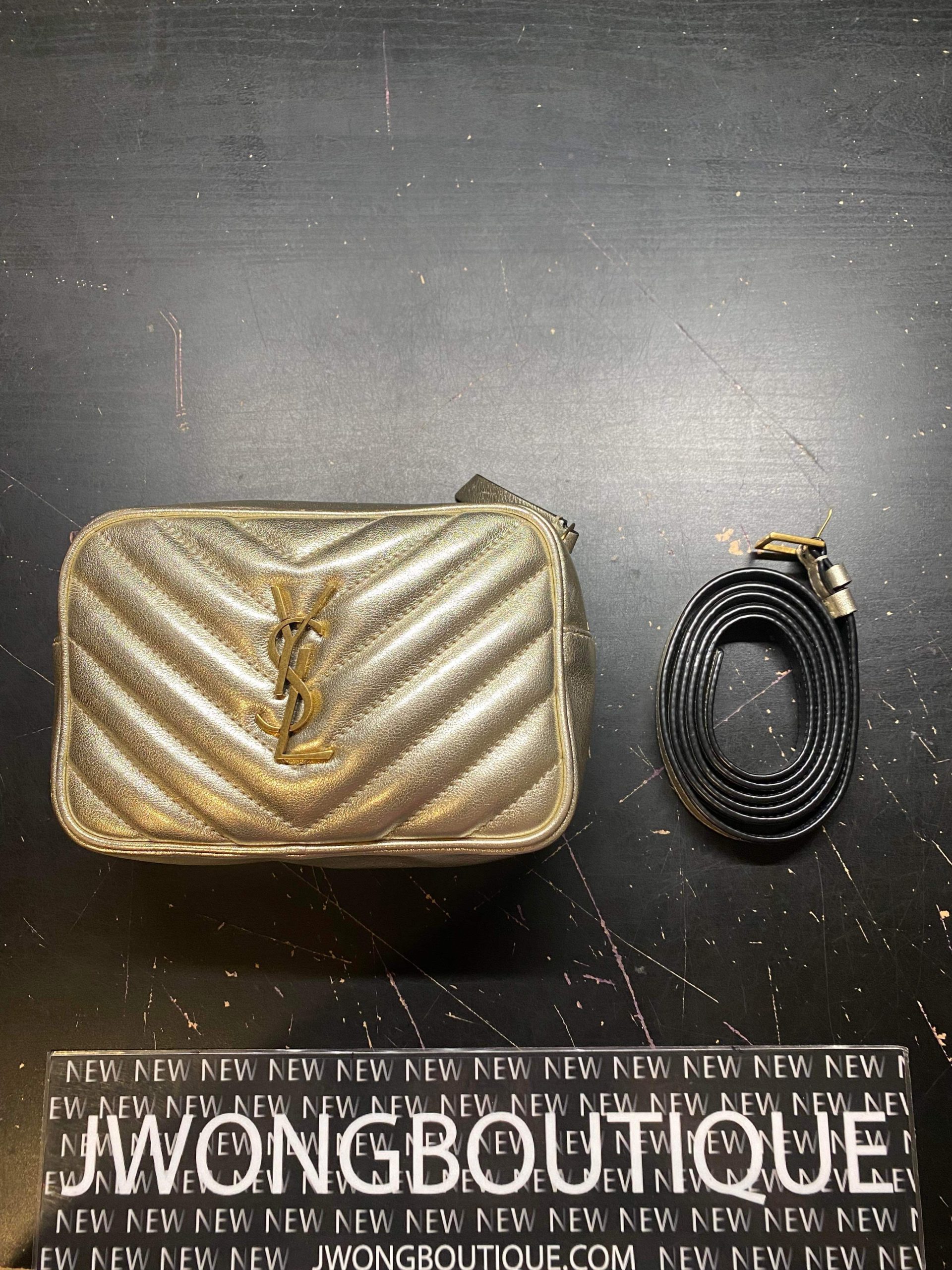 2019 YSL Saint Laurent Lou Belt Bag Matelasse Leather Belt Bag Gold  Hardware - Jwong Boutique