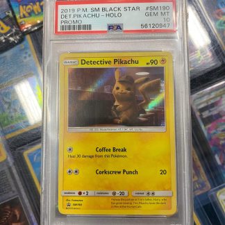 2019 Pokemon Detective Pikachu Sun & Moon Black Star Promo #SM190 Holo PSA 10 Gem Mint