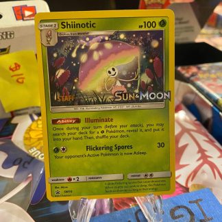 2017 Pokemon Shiinotic Sun & Moon Staff Prerelease Promo SM10 Holo Mint