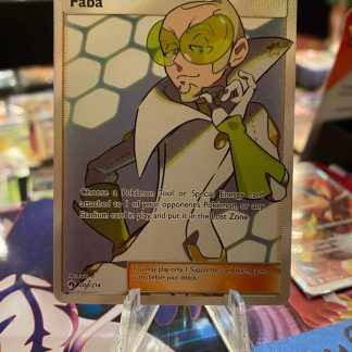2018 Pokemon Faba Supporter Full Art Lost Thunder 208 of 214 Mint