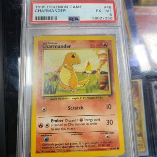 1999 Pokemon Charmander Game #46 PSA 6 Excellent Mint
