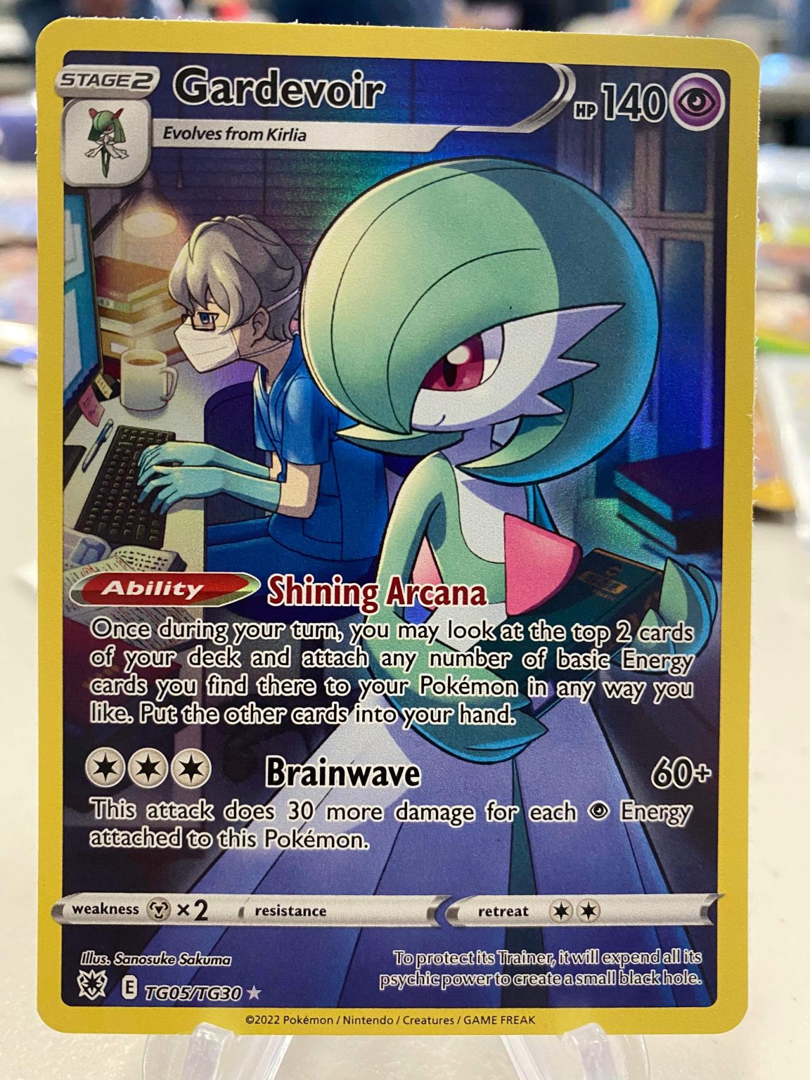 2022 Pokemon Gardevoir Full Art Astral Radiance TG05 of TG30 Holo Mint ...