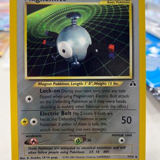 2001 Pokemon Magnemite Neo Discovery 7 of 75 Holo Lightly Played