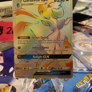 2017 Pokemon Gardevoir GX Full Art Burning Shadows 159 of 147 Rainbow Holo Mint
